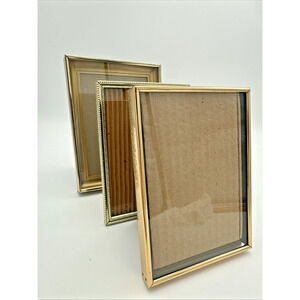 3 Vintage Gold Ornate Picture Frames 5x7 2 Shadow Box Style One Normal